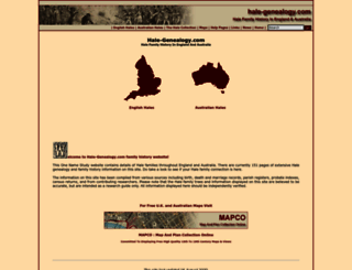 hale-genealogy.com screenshot