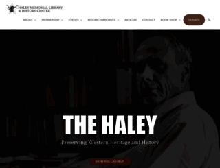 haleylibrary.com screenshot