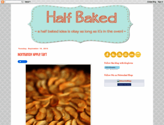 half-bakedbaker.blogspot.com screenshot