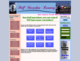 half-marathon-running.com screenshot