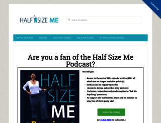 halfsizeme.com screenshot