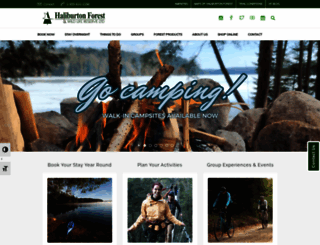 haliburtonforest.com screenshot