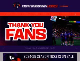 halifaxthunderbirds.com screenshot