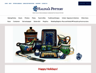 halinaspottery.com screenshot
