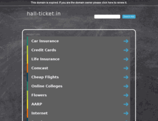 hall-ticket.in screenshot