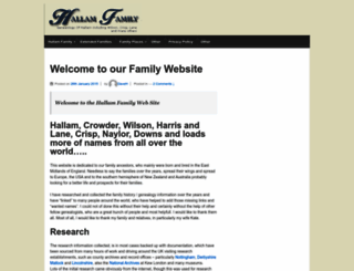 hallamfamily.co.uk screenshot
