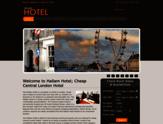 hallamhotel.com screenshot