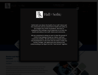 hallandsethi.com screenshot