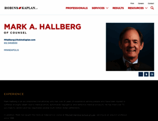 hallberglaw.com screenshot