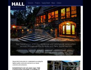 hallconstructioninc.com screenshot