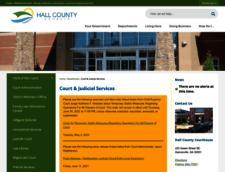 hallcourts.com screenshot