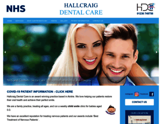 hallcraigdentalcare.co.uk screenshot