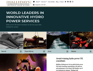 hallidayshydropower.com screenshot