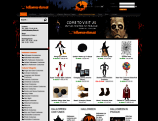 halloween-store.cz screenshot