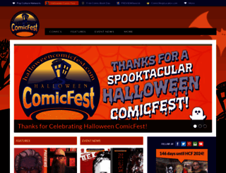 halloweencomicfest.com screenshot