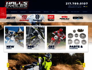 halls-cycles.com screenshot