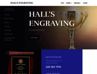 hallsengraving.com screenshot
