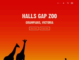 hallsgapzoo.com.au screenshot