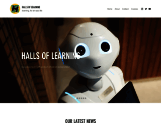 hallsoflearning.com screenshot