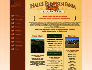 hallspumpkinfarm.net screenshot