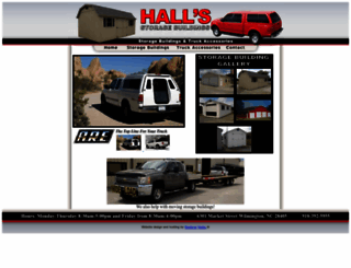 hallsstoragebuildings.com screenshot