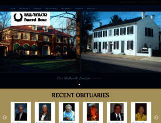 halltaylorfuneralhomes.com screenshot