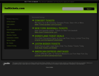 halltickets.com screenshot