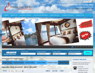 halongtourbooker.com screenshot