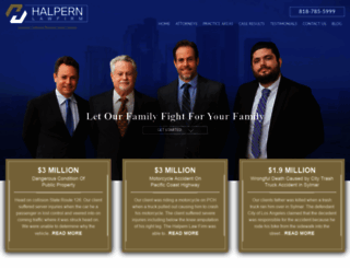 halpernlawcorp.com screenshot
