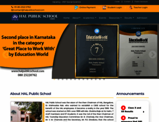 halpublicschool.com screenshot
