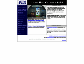 halseyhall.org screenshot