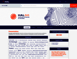halshs.archives-ouvertes.fr screenshot