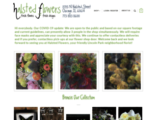 halstedflowers.com screenshot