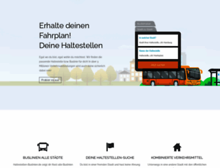 haltestellen-buslinien.de screenshot