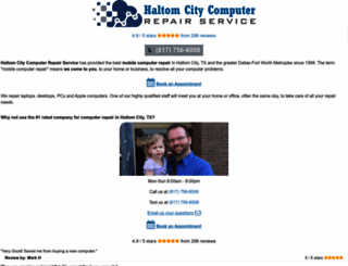 haltomcitycomputerrepairservice.com screenshot