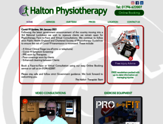 halton-physiotherapy.co.uk screenshot