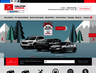 haltonhonda.com screenshot