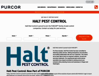 haltpestcontrol.com screenshot