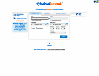 halvatlennot.fi screenshot