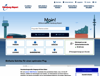 hamburg-airport.de screenshot