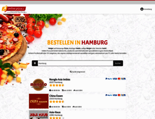 hamburg.online-pizza.de screenshot