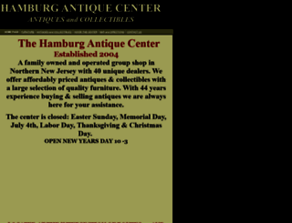 hamburgantiquecenter.com screenshot