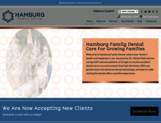 hamburgfamilydentalky.com screenshot