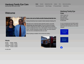 hamburgfamilyeyecare.com screenshot
