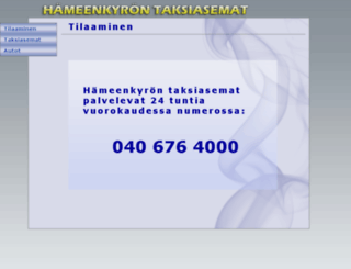 hameenkyrontaksiasemat.fi screenshot