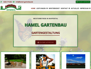 hamel-gartenbau.de screenshot