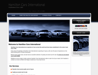 hamiltoncars.co.uk screenshot