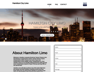 hamiltoncitylimo.com screenshot