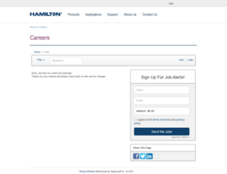 hamiltoncompany.applicantpro.com screenshot