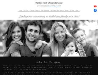hamiltonfamilychiro.com screenshot
